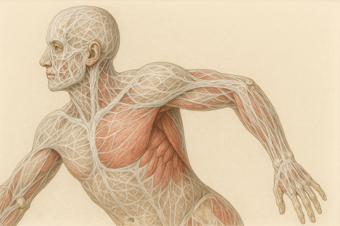 menschliche Grafik mit Faszien bei SiJuMa in Karlsruhe-Durlach.